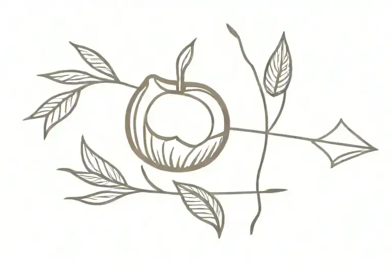 Coconut, Ivey, and Arrow tattoo design idea