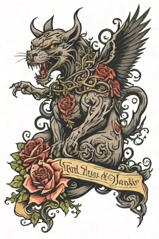 though I walk through the valley of the shadow of death, I will fear no evil tattoo design idea