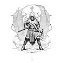 saint george tattoo design idea