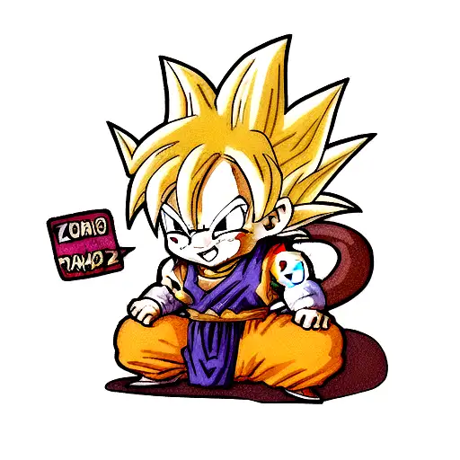 dragon ball z tattoo design idea