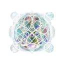 a gothic empress taking forward four globes, each of which signifies a universe tattoo design idea