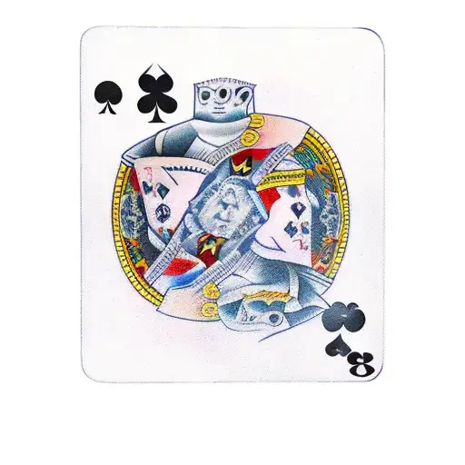 playing cards and money tattoo design idea