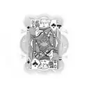 playing cards and money tattoo design idea