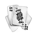 playing cards and money tattoo design idea