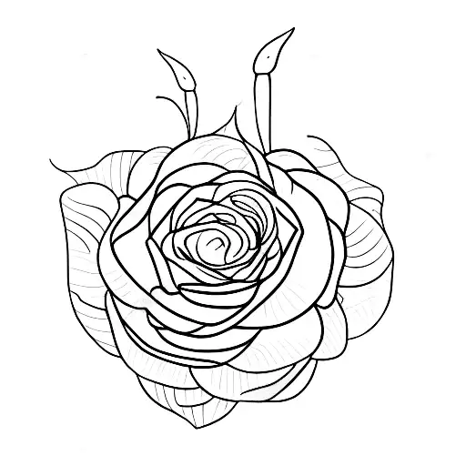 a singular sketoton hand poking out of the group, the hand is halding flowers tattoo design idea
