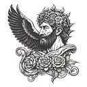 Stoic philosophy concept tattoo design idea