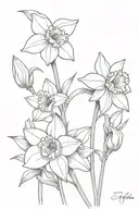 daffodils tattoo tattoo design idea