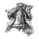 liberty bell tattoo design idea