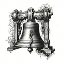 liberty bell tattoo design idea