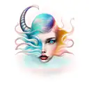 siren  tattoo design idea