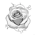 Katie In a Rose tattoo design idea