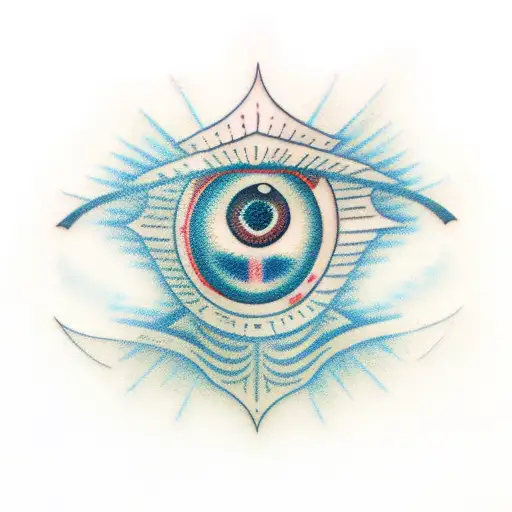 Evil Eye tattoo design idea