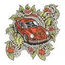 porsche 911 tattoo design idea
