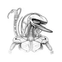 xenomorph tattoo design idea