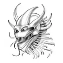 xenomorph tattoo design idea