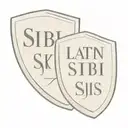 Latin words Non Sibi Sed Suis carved into stone shield tattoo design idea