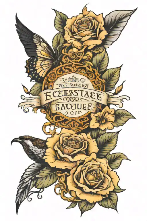 Ecclesiastes 3:4 tattoo design idea