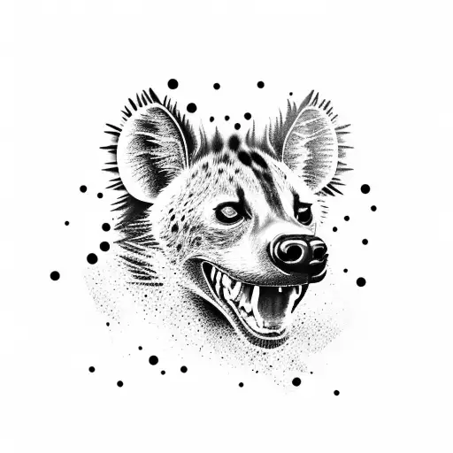 Hyena tattoo design idea