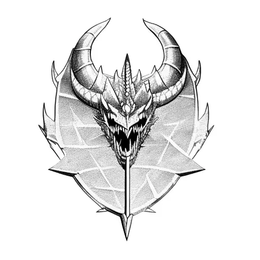 dragón slayer sword fron berserk  tattoo design idea
