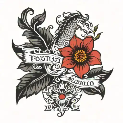 Representing Portsmouth, Ohio post stamp tattoo design idea