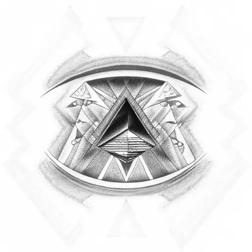 pink floyd prism with teardrops tattoo design idea