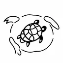 Turtle tattoo design idea