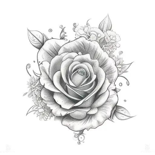 A stylized hourglass with one side filled with blooming flowers and the other side with wilting petals, accompanied by t tattoo design idea