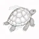tortoise tattoo design idea
