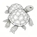 tortoise tattoo design idea