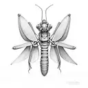 mantis  tattoo design idea