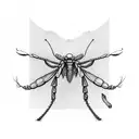 mantis  tattoo design idea