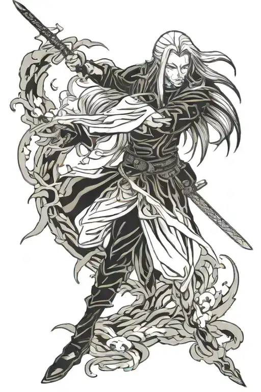 sephiroth tattoo design idea