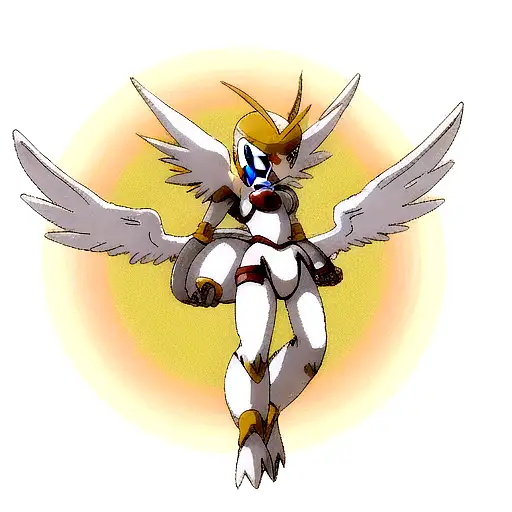 angemon from tv show "digimon" tattoo design idea