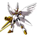 angemon from tv show "digimon" tattoo design idea