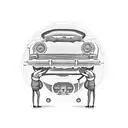 car mechanic  tattoo design idea