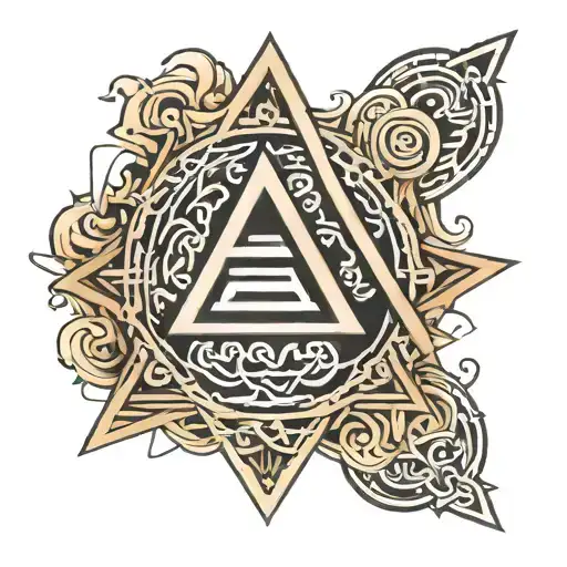 valknut symbol tattoo design idea