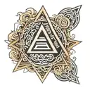 valknut symbol tattoo design idea