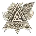 valknut symbol tattoo design idea