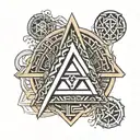 valknut symbol tattoo design idea