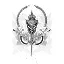 3 swords tattoo design idea