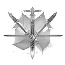 3 swords tattoo design idea