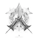 3 swords tattoo design idea