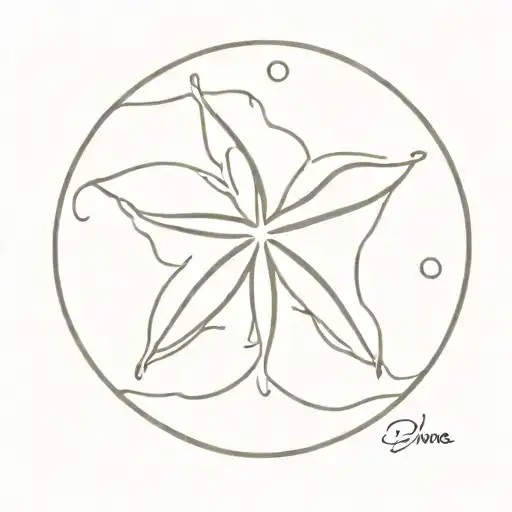 sand dollar tattoo design idea