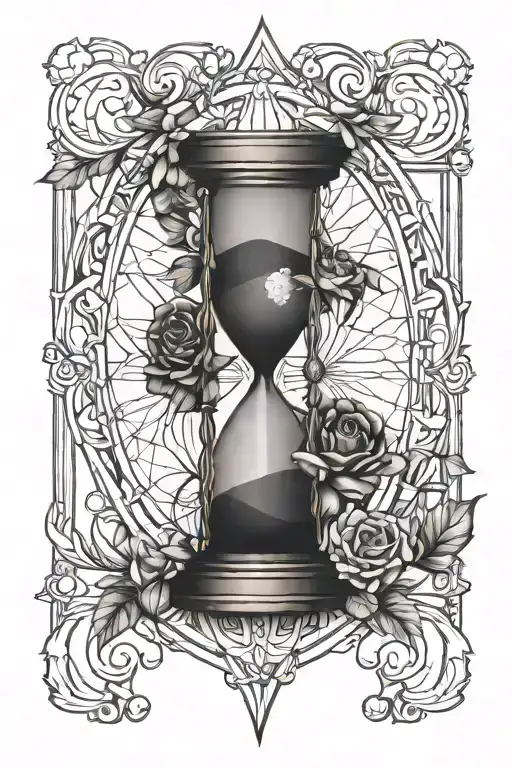 hourglass memento mori forearm tattoo tattoo design idea