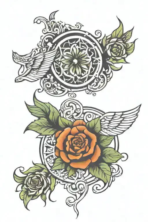 Mother and son matching tattoos tattoo design idea