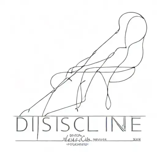 discipline hard work tattoo design idea