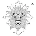 freedom lion tattoo design idea