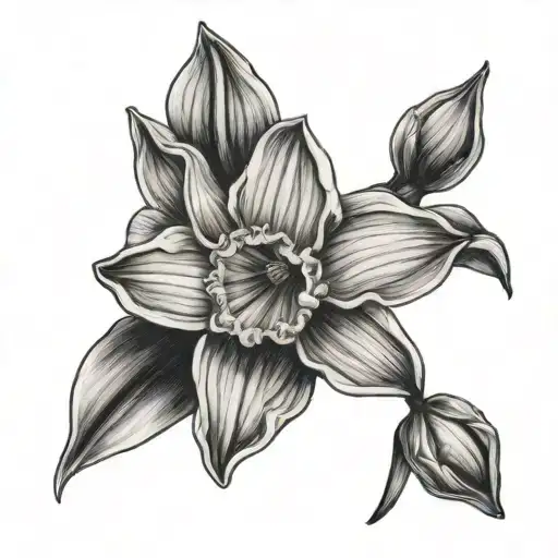 daffodil and Aiden tattoo design idea