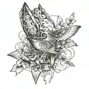 80s tattoo design idea