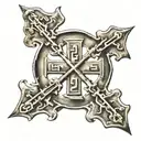 jerusalem cross tattoo design idea